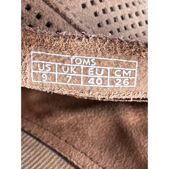 Toms Majorca Neutral Gray Beige Suede Peep Toe Ankle Boots Size 9 - Picture 4 of 9